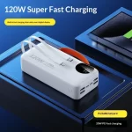 High - Capacity Power Bank with 80000 MAh Built - in Cable High Appearance Value 120W Super Fast Charging Durable Mobile Pow - Image 2