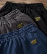 Spring American Retro Military Heavyweight Knitted Sweatpants Men's Fashion Pure Cotton Washed Fleece Loose Casual Sports Pants - Image 4