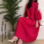 YUDX Hot Sales 2024 Summer New Pleated Formal Dresses for Women Mesh Petal Sleeve Solid Evening Party Long Maxi Dresses - Image 2