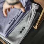 Maden Men's Casual Easypants Elastic Waist Solid Color Breathable Sweatpants Straight-Leg Cuffed Sports Training Pants for Fall - Image 5