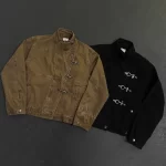 Airplane Button Jacket Work Jacket 2025 American Harajuku Men Personalized Splicing Korean Fashion Vintage Casual Jacket - Image 3