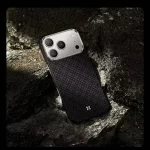 Benks Carbon Fibre Wireless Charging Case for iPhone 17Pro max/Pro Kevlar Floating Woven Phone Shell Back Protective Case Gifts