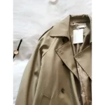 Women's Long Trench Coat, Loose Waist, Double Breasted, Casual Jacket, Spring And Autumn, Temperament Trench, - Image 3