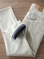 2024 Winter New American Retro Thick Cargo Casual Pants with Velvet Men's Simple 97% Cotton CHINO Business Straight Trousers - Image 4