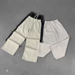 European and American Snowflakes Washed Ultra Baggy Sweatpants Vintage Raw Edges Drawstring Elastic Waist Athletic Joggers - Image 5