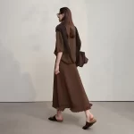 AMII Women's Skirt 2025 Winter Minimalist Solid Color Tassel A-Line Long Skirts For Women Loose Knitted Clothing Female 12544018 - Image 2