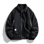 Men's coat trend new style fashionable all-go lapel retro jacket men casual city pure color breathable comfortable men's jacket - Image 3