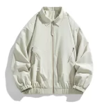 Men's coat trend new style fashionable all-go lapel retro jacket men casual city pure color breathable comfortable men's jacket