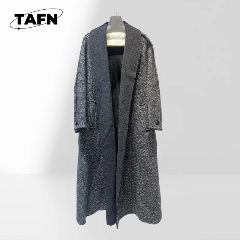 kf-S46ad0f50123d4907b18a4899d620403aD Women's Autumn Coat with Adjustable Waist Fashionable Women's Lapel Trench Coat Women's Korean Casual Trench Jacket AK1223 - Image 1