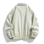 Men's coat trend new style fashionable all-go lapel retro jacket men casual city pure color breathable comfortable men's jacket - Image 2