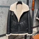 AYUNSUE Winter Leather Fur Coat Men Natural Sheepskin Fur In One Fur Coat Thick Warm Male Genuine Leather Jacket Chaquetas Lq - Image 4