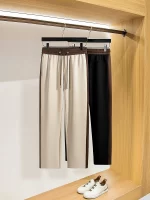 JSBD Spring and summer ice silk Modal color patchwork pants fashion men's straight leg sports sweatpants casual pants - Image 3