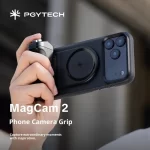 PGYTECH MagCam2 Mobile Photography Grip with Dandelion Magnetic LED Fill Light Bluetooth Remote Wireless Charging Vlog - Image 2