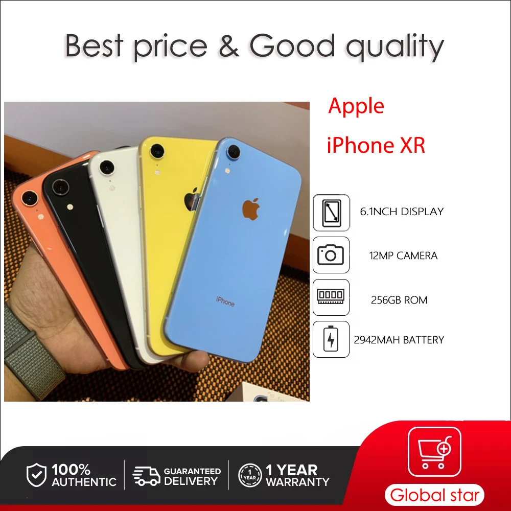 kf-S5585455139454d02aad767a13dda4251G Original Apple iPhone XR Face ID Unlocked Used IOS A12 6.1" 64/128/256GB ROM 2942mAh Cellphone 12MP Smartphone - Image 1