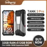 8849 Tank 3 Pro by Unihertz 5G Rugged Projector Phone 23800mAh 512GB ROM Mobile Phones 200MP 120W Charger OTG Smartphone Android