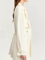 AMII Trench Coat Woman 2025 Autumn New Double-breasted Versatile Outerwear with Belt Medium-long Straight Jackets Female12343395 - Image 4