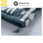 COMXZ 2025 New Men White Duck Down Jacket Winter American-Style Thickened Warm Stand Collar Lamb Wool Lined Oversized Streetwear - Image 6