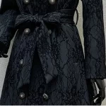 Double-Breasted Temperament Women's Trench Coat 2025 New Spring Autumn Light Luxury High-Quality Fashion Women Trench Coat H698 - Image 5