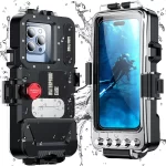 IPX8 30M Underwater Waterproof Case for iPhone 16 15 14 13 12 11 XS XR Samsung S24 Ultra S23 S22 Note20 10 Bluetooth Diving Case