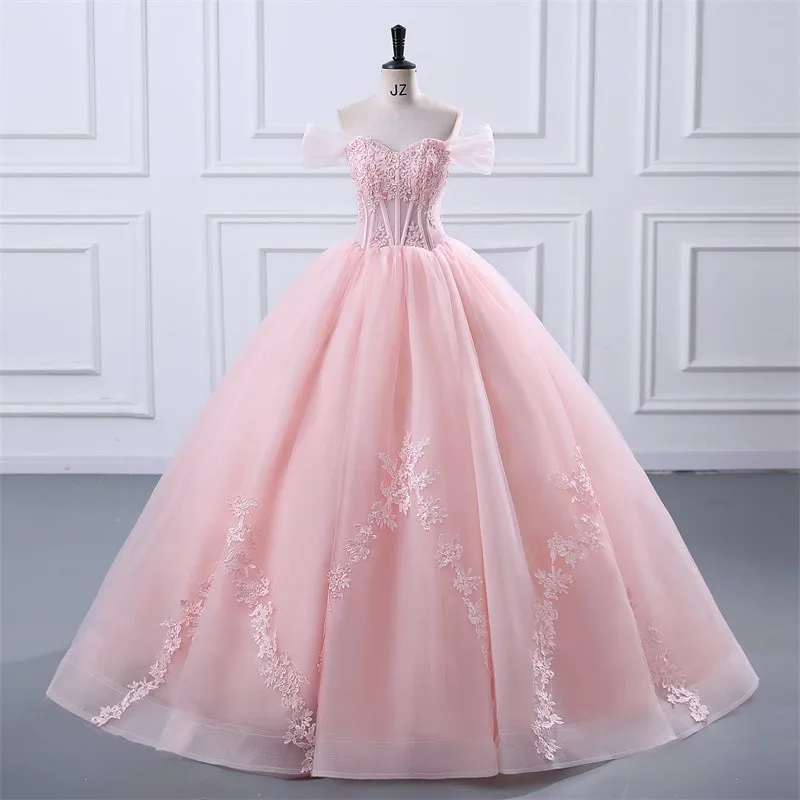 kf-S5c0773af287148e2b54696606d9e592fs Ashley Gloria Sweet 15 Quinceanera Dresses Off The Shoulder Birthday Party Dress Formal Ball Gown 15 Year Old Dress Customized - Image 1
