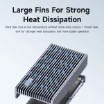 Hagibis 40Gbps USB4 M.2 NVMe SSD Enclosure With LED Display USB4 Cable for Thunderbolt 4/3 USB 3.2/3.1/3.0 B+M M-Key SSD Case - Image 3