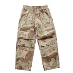 Sand Desert Camouflage Pants for Men 2024 Spring Summer Loose Straight Trousers for Youth Male Retro American Casual Wear