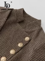 LD LINDA DELLA 2023 Autumn and winter Casual Coat Women's Elegant and Pretty Single-breasted Long Sleeve Solid Color Coat - Image 2