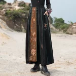 High Quality Floral Embroidery Long Skirt Women New Arrival 2025 Spring Chinese Style Vintage Ladies Elegant A-line Skirts M932 - Image 6