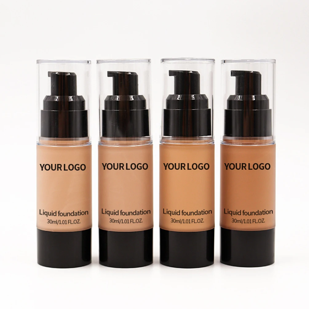kf-S6300a51b268a460a8427e3c08e99ff3cM Custom Logo Liquid Foundation Private Label Long Lasting Oil Control Brightening Moisturizer Concealer BB Cream Makeup Wholesale - Image 1