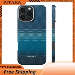 PITAKA Phone Case IPhone 16 15 Pro Max Case Woven Kevlar Carbon Fibre Cover Magsafe Wireless Charging IPhone16 Pro Cover Gifts