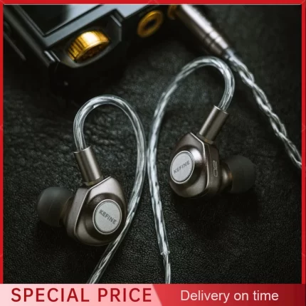 Kefine Delci AE 10mm DLC+PU Diaphragm Dynamic Driver IEMs Hi-Fi In-ear Earphone with Two Tuning Style