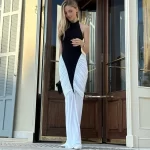 Talenza Elegant Evening Dress Women Fashion Slim Sleeveless Shrinking Clash Long Dress Vintage High Waisted Luxury Summer Dress - Image 5