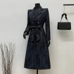 Double-Breasted Temperament Women's Trench Coat 2025 New Spring Autumn Light Luxury High-Quality Fashion Women Trench Coat H698