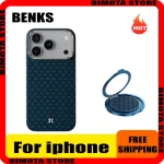 Benks Carbon Fibre Wireless Charging Case for iPhone 17Pro max/Pro Kevlar Floating Woven Phone Shell Back Protective Case Gifts - Image 2