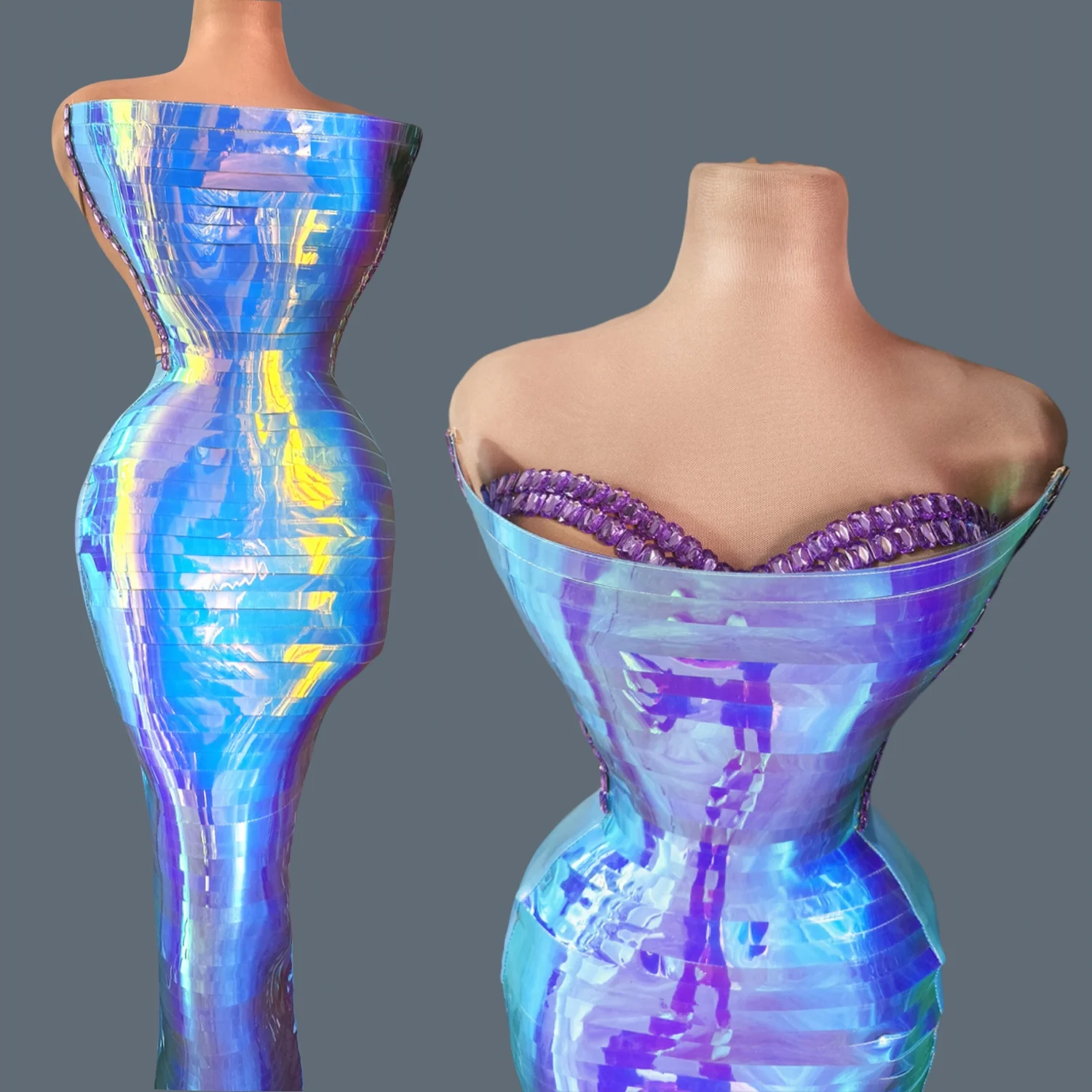 kf-S7016994804a942b3bb800aa83dae184ar Women High-end Birthday Party Evening Dress Strapless Tight Fitting Sequins Bar Sexy Long Dress Club Prom Sparkly Gown Dianti - Image 1