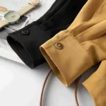 2024 Women's Fashion Autumn New Heavy 30MM 100% Natural Mulberry Silk Long Sleeve Commuter Versatile Retro Windbreaker - Image 4