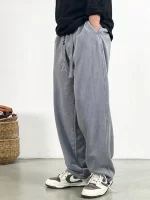 High Quality Cotton Sweatpants For Men Plus Size Sport Harem Pants Korean Jogging Pants Harajuku Casual Trousers Male XT518 - Image 3