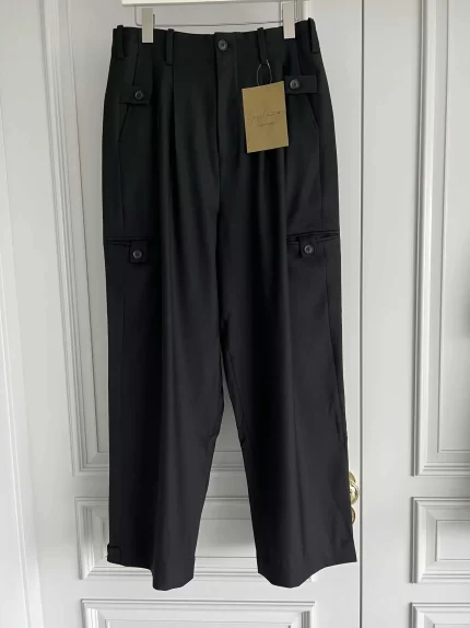 TOP-YAMAMOTO original design men's formal straight loose casual long pants, solid color, versatile, no ironing, anti-wrinkle