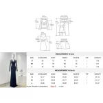 Black Long Sleeve Tube Top Lace Midi Dress 2025 New Design - Image 3