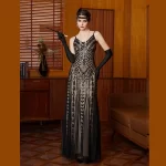 1920s Vintage Great Gatsby Party Flapper Dress Beaded Sequin Dresses Prom Wedding Women Summer Tassels Sleeveless Evening Dress