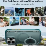 Ostand Q3 Air Series for IPhone 17 Air 16 Pro Max Magnetic Case Kickstand TPU PC Phone Back Cover - Image 6