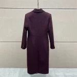 Women's Autumn WinterNew Style Y2K Shoulder PadLong WoolCoat Turn-downCollar Single Button High Quality Fashionable Tweed Jacket - Image 3