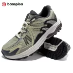 Baasploa New Men Running Shoes Outdoor Casual Lightweight Breathable Sneakers Male Cushioning Non-Slip Vintage Sports Shoes - Image 6