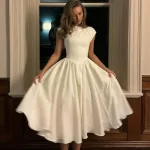 YENKYE High Street Women Sexy Backless Pleated Swing A-line Midi Dresses Short Sleeve Low Waist Elegant Party Dress Black Robe