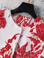 Heavy Industry Embroidery Beaded Elegant Trench Jacket Chinese Style Embroidered Flower Straight Outwear Long Coat Women Autumn - Image 2