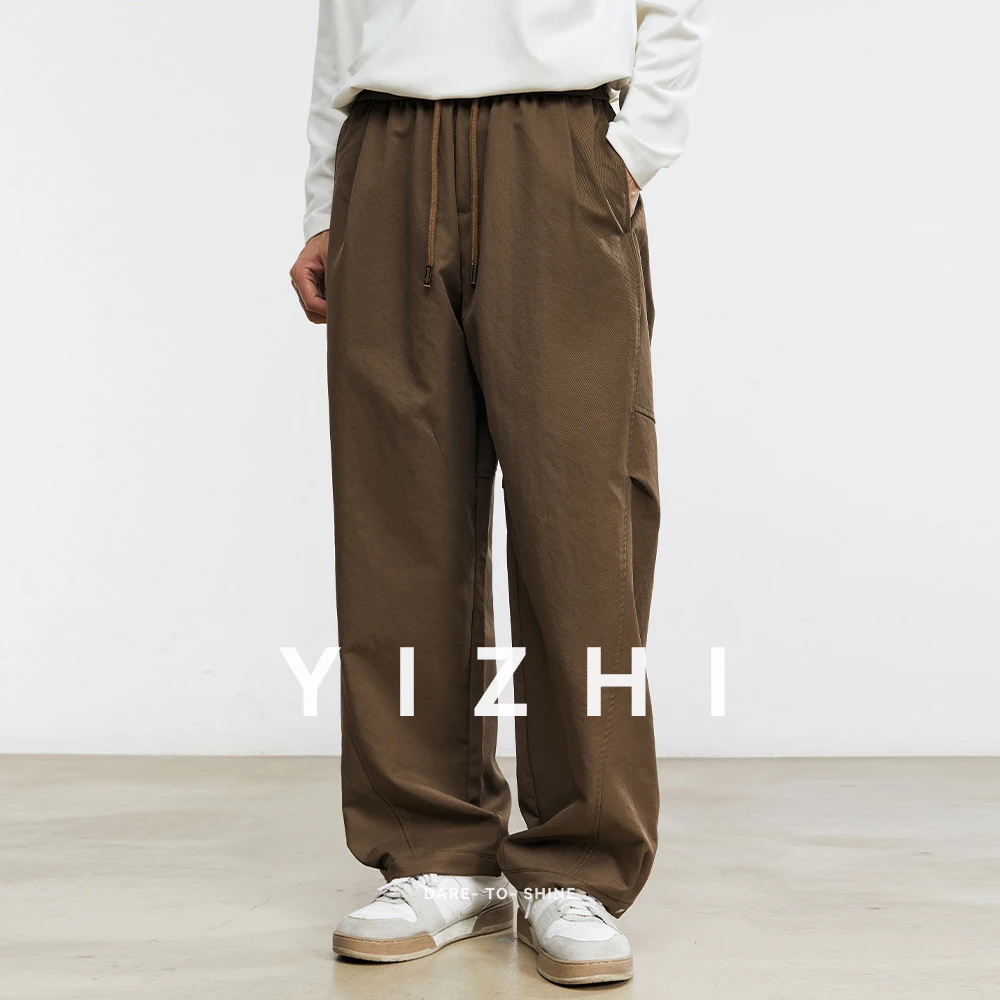 kf-S891e5b4c306f43c09b2b92b5e0ba9f1cU Fashion Men's American Scimitar Wide Leg Pants 2025 Autumn New Japanese Retro Overalls Loose Casual Trousers Men - Image 1