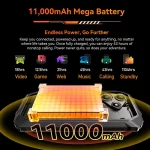 Blackview OSCAL Marine 2 Rugged Phone AI 11000mAh Battery 6.56 " HD+ Display Unisoc T6158GB RAM 256GB Smartphone Android 15 NFC - Image 4