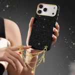 New PYNANA Phone Case Starry Sky Series for IPhone 17/17 ProMax High Jewelry Handmade Black Diamond Magnetic Phone Protect Case - Image 2