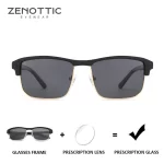 ZENOTTIC（L Size）Sport Square TR90 Polarized Sunglasses Prescription For Men Stylish UV400 Optical Sun Glasses
