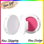 Waterproof Pigment Single Blush Powder Private Label Long Lasting Face Makeup Powder Blusher Custom Logo Wholesale White Package